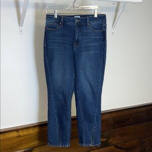 Time and Tru Dark Wash Split Hem Blue Ankle Jeans-‎ 6